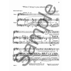 John Alden Carpenter: When I Bring To You Colour'd Toys (Medium Or High Voice)