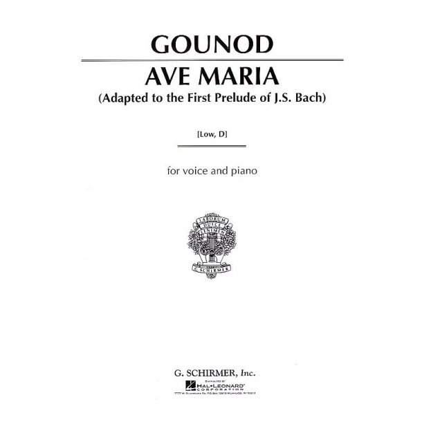 Charles Gounod: Ave Maria (Low Voice)