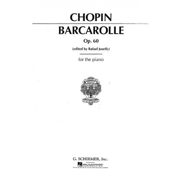 Frederic Chopin: Barcarolle In F Sharp Op.60