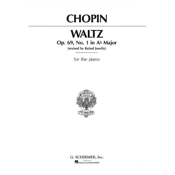 Frederic Chopin: Waltz In A Flat Op.69 No.1