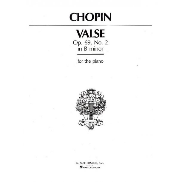 Frederic Chopin: Valse In B Minor Op. 69 No. 2