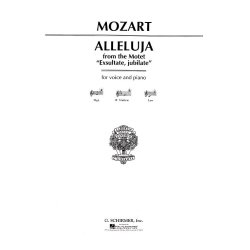 W.A. Mozart: Alleluia From Exsultate Jubilate (Medium Voice)