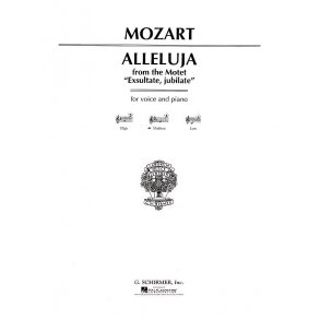 W.A. Mozart: Alleluia From Exsultate Jubilate (Medium Voice)