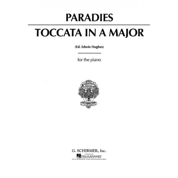 Pietro Domenico Paradies: Toccata In A Major For Keyboard