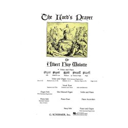 Albert Hay Malotte: The Lord's Prayer - Medium High Voice (Piano Accompaniment)