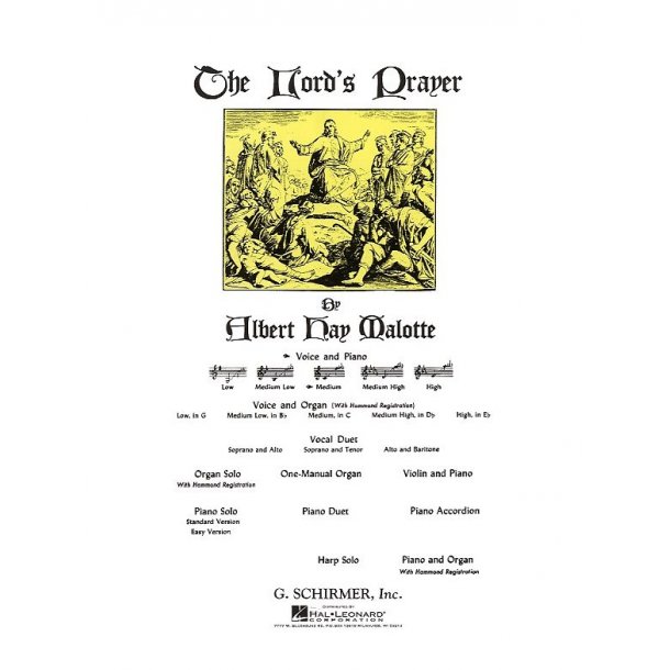 Albert Hay Malotte: The Lord's Prayer - Medium Low Voice