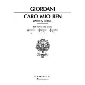 Giuseppe Giordani: Caro Mio Ben (Medium Voice)