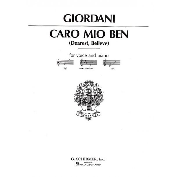Giuseppe Giordani: Caro Mio Ben (High Voice)