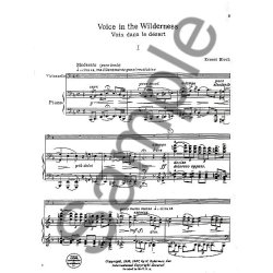Ernest Bloch: Voice In The Wilderness (Cello/Piano)