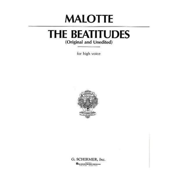 Albert Hay Malotte: The Beatitudes (High Voice)
