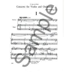Arnold Schoenberg: Concerto For Violin And Orchestra Op.36 (Violin/Piano)