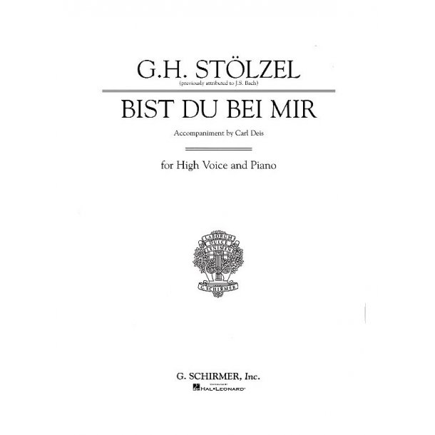 J.S. Bach: Bist Du Bei Mir (High Voice)