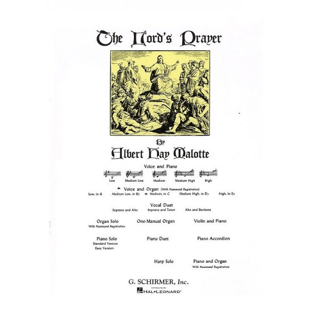Alfred Hay Malotte: The Lord's Prayer - Medium Voice (In C With Organ)