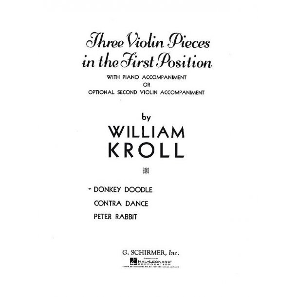 William Kroll: Donkey Doodle