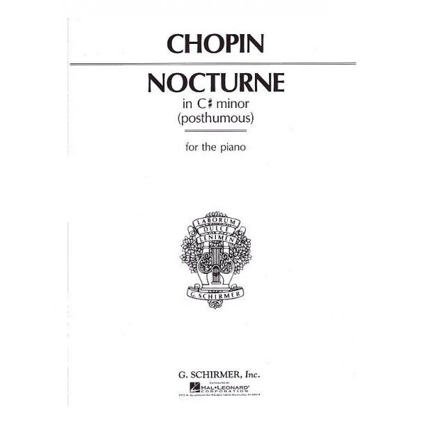 Frederic Chopin: Nocturne In C Sharp Minor (Posthumous)