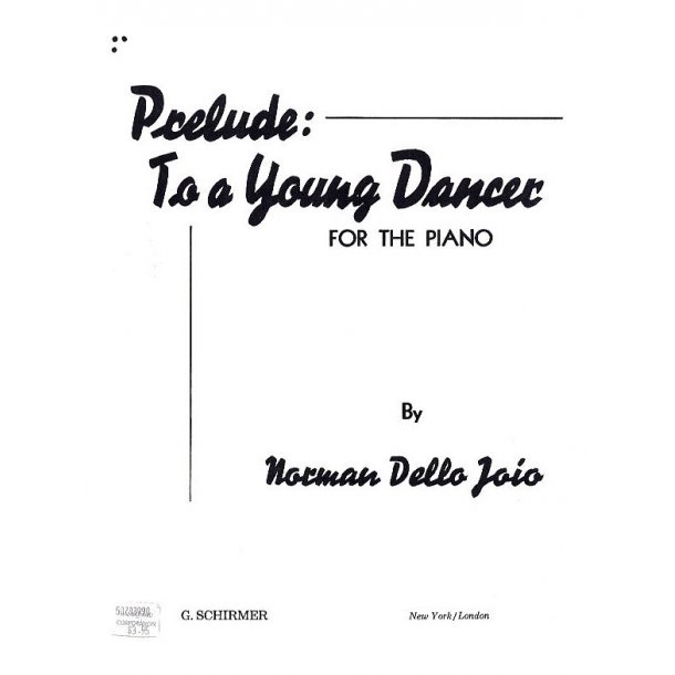 Norman Dello Joio: Prelude To A Young Dancer