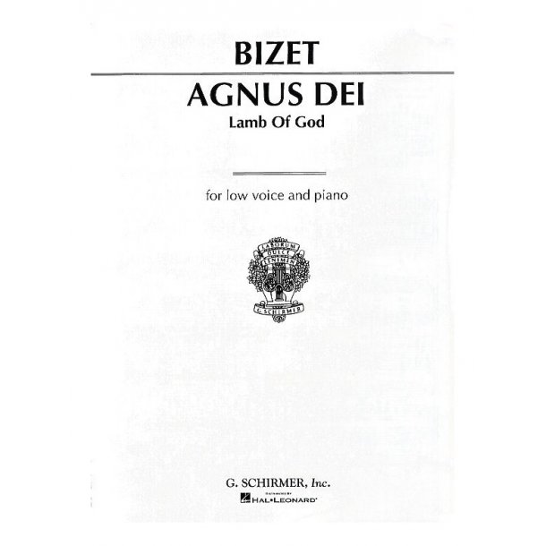 Georges Bizet: Agnus Dei (Low Voice)