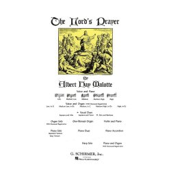 Albert Hay Malotte: The Lord's Prayer (Alto/Baritone Duet)