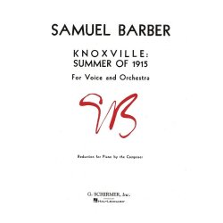 Samuel Barber: Knoxville: Summer Of 1915 Op.24 (Voice/Piano)