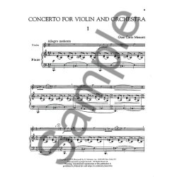Gian Carlo Menotti: Violin Concerto (Violin/Piano)