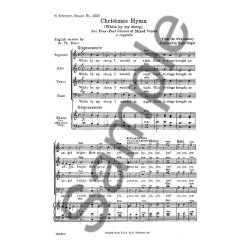 Christmas Hymn 'While By My Sheep' (SATB)