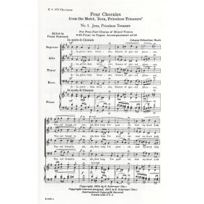J.S. Bach: Four Chorales From 'Jesu Priceless Treasure'