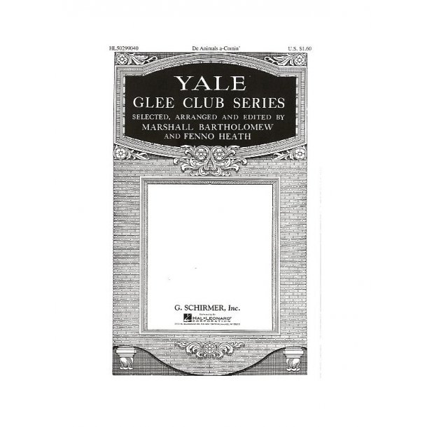 De Animals A-Comin' (arr, Bartholomew) - TTBB