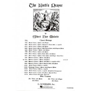 Albert Hay Malotte: The Lord's Prayer SA