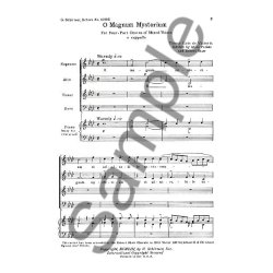 Tomas Luis De Victoria: O Magnum Mysterium (SATB)