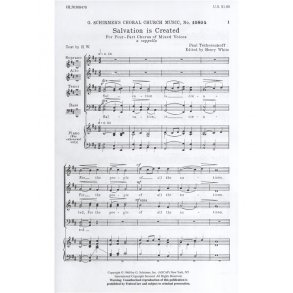 Paul Tschesnokoff: Salvation Is Created (SATB)