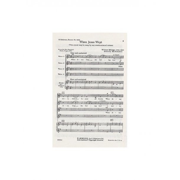 William Billings: When Jesus Wept