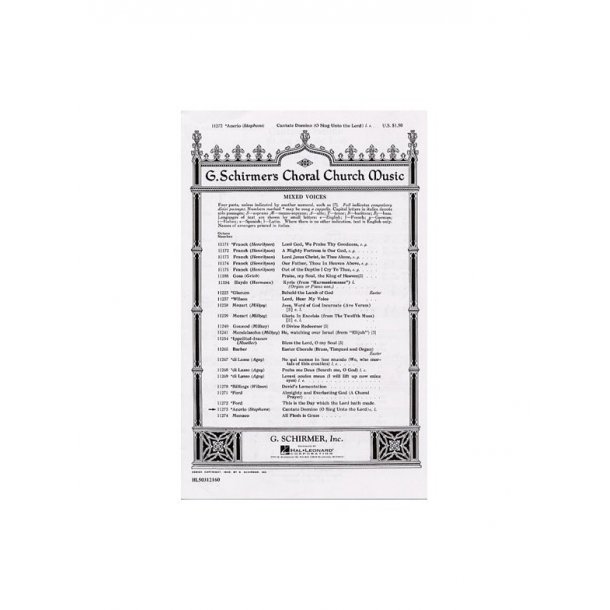 Giovannni Francesco Anerio: Cantate Domino