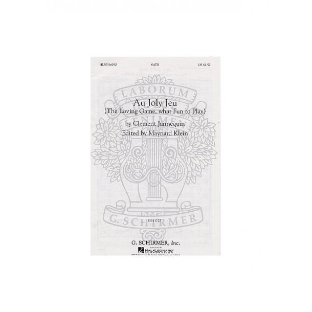 Clement Jannequin: Au Joly Jeu (The Loving Game, What Fun To Play)