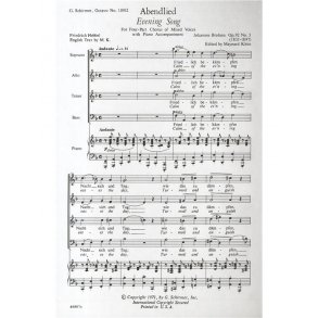 Johannes Brahms: Abenlied Op. 92 No. 3
