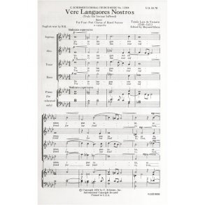 Tomas Luis De Victoria: Vere Languores Nostros