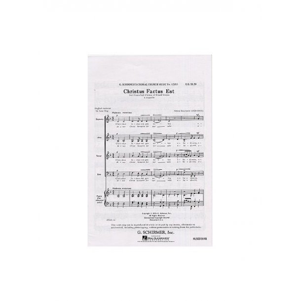 Anton Bruckner: Christus Factus Est (III)