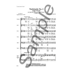Johannes Brahms: Nachtwache No.2 Op.104 No.2
