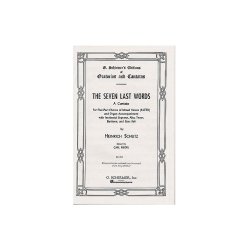 Heinrich Schutz: The Seven Last Words (Vocal Score)