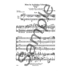 W. A. Mozart: Mass For Archbishop Colloredo (Mass In C) K.237 (Vocal Score)