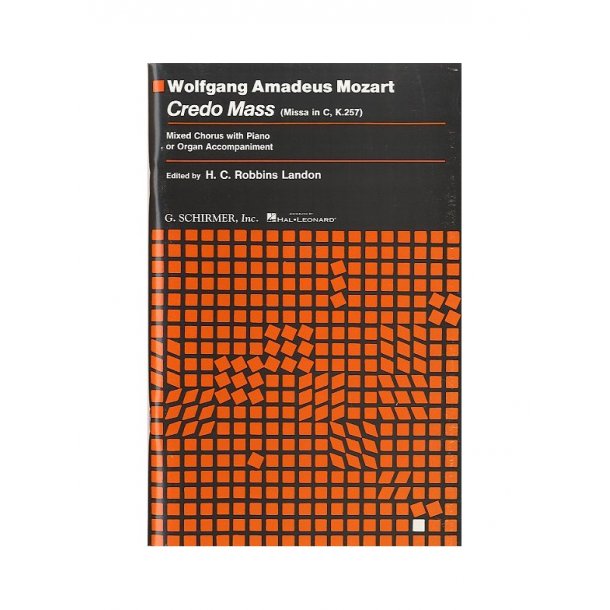 W. A. Mozart: Mass In C 'Credo' K.257 (Vocal Score)