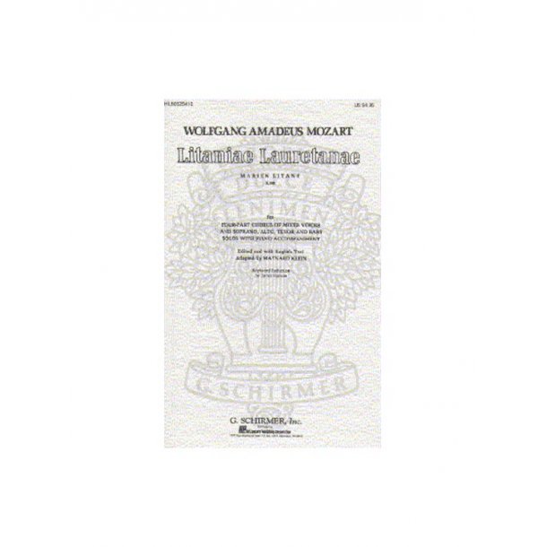 W.A. Mozart: Litaniae Lauretanae (Vocal Score)