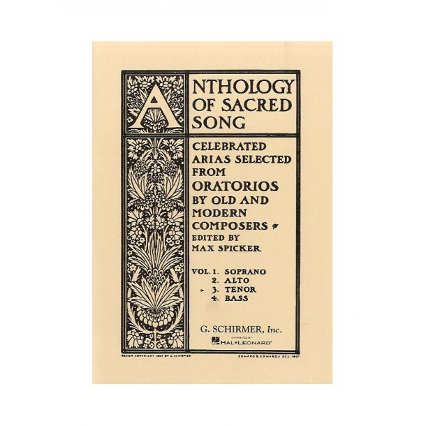 Anthology Of Sacred Song: Volume 3 - Tenor