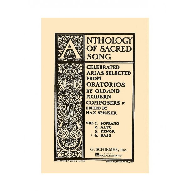 Anthology Of Sacred Song - Volume 4 (Bass)