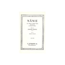 Johannes Brahms: Nanie Op.82 (Vocal Score)