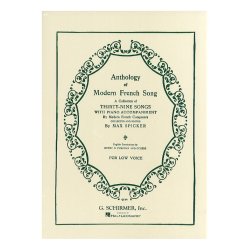 Anthology Of Modern French Song (Low Voice)