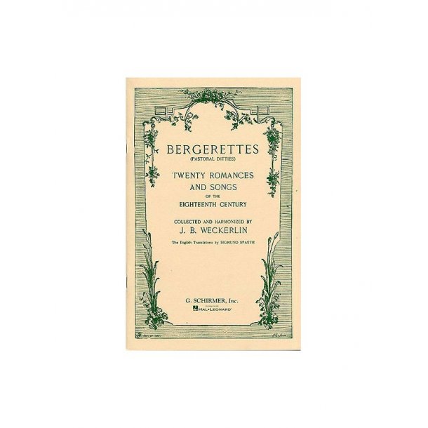 J. B. Weckerlin: Bergerettes (Pastoral Ditties)