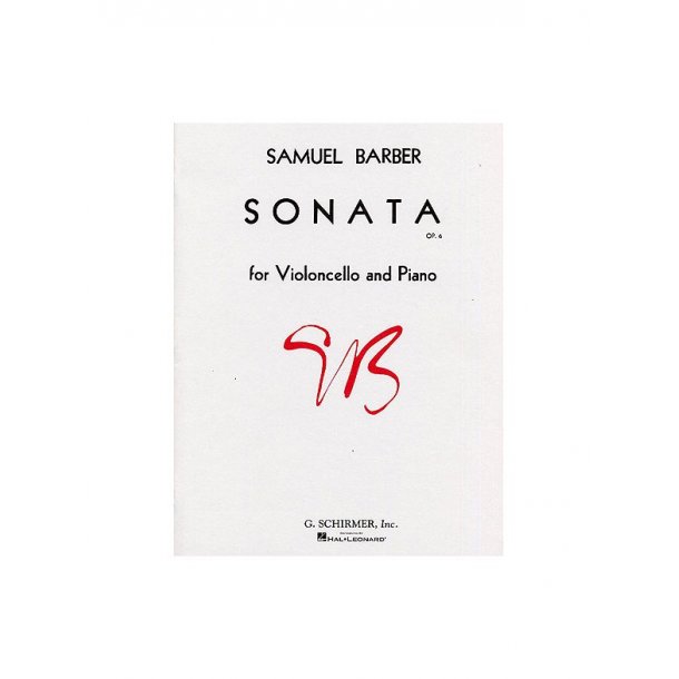 Samuel Barber: Sonata Op.6 For Violoncello And Piano