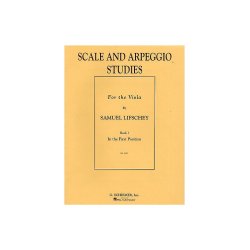 Samuel Lifschey: Scale &amp; Arpeggio Studies For the Viola Book 1