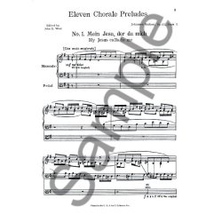 Johannes Brahms: Eleven Chorale Preludes For Organ