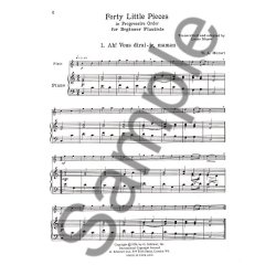 Forty Little Pieces In Progressive Order For Beginner Flutists